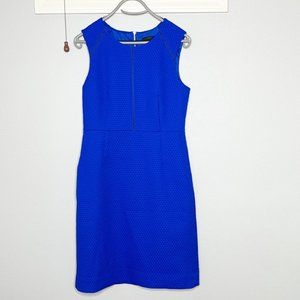 J. CREW NWOT Portfolio Sheath Dress Blue 8